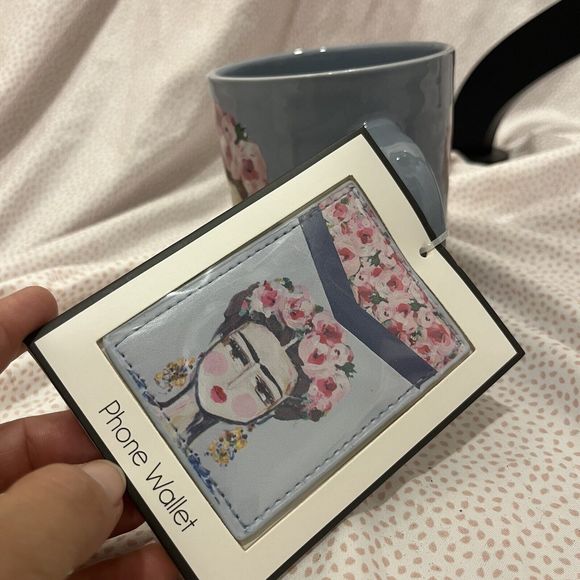 Prima Design Blue FRIDA KAHLO Coffee Mug Tea Cup XL W/Phone Wallet Great Gift - Picture 2 of 6